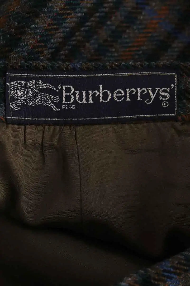 Jupe Burberry Vert en Laine