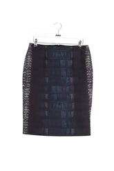 Jupe Cedric Charlier Anthracite en Laine, taille M - Seconde Main