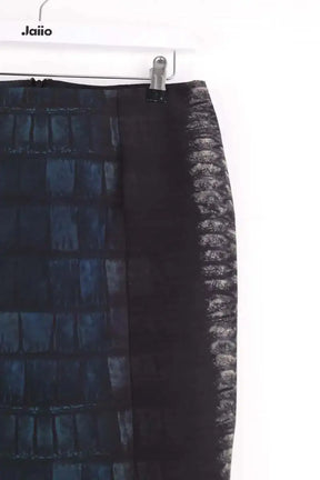 Jupe Cedric Charlier Anthracite en Laine