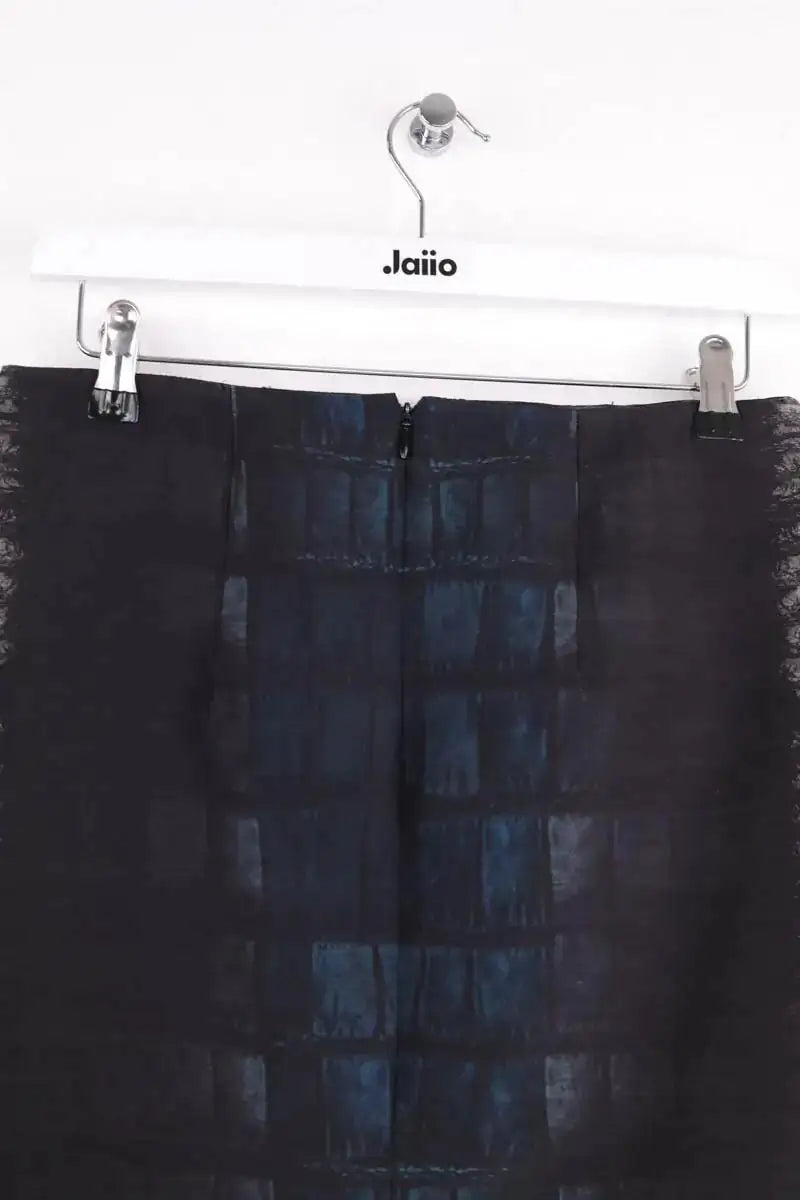 Jupe Cedric Charlier Anthracite en Laine