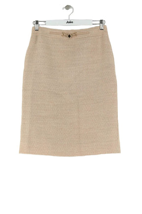 Jupe Celine Beige en Laine, taille S - Seconde Main