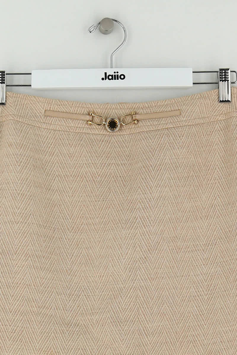 Jupe Celine Beige en Laine