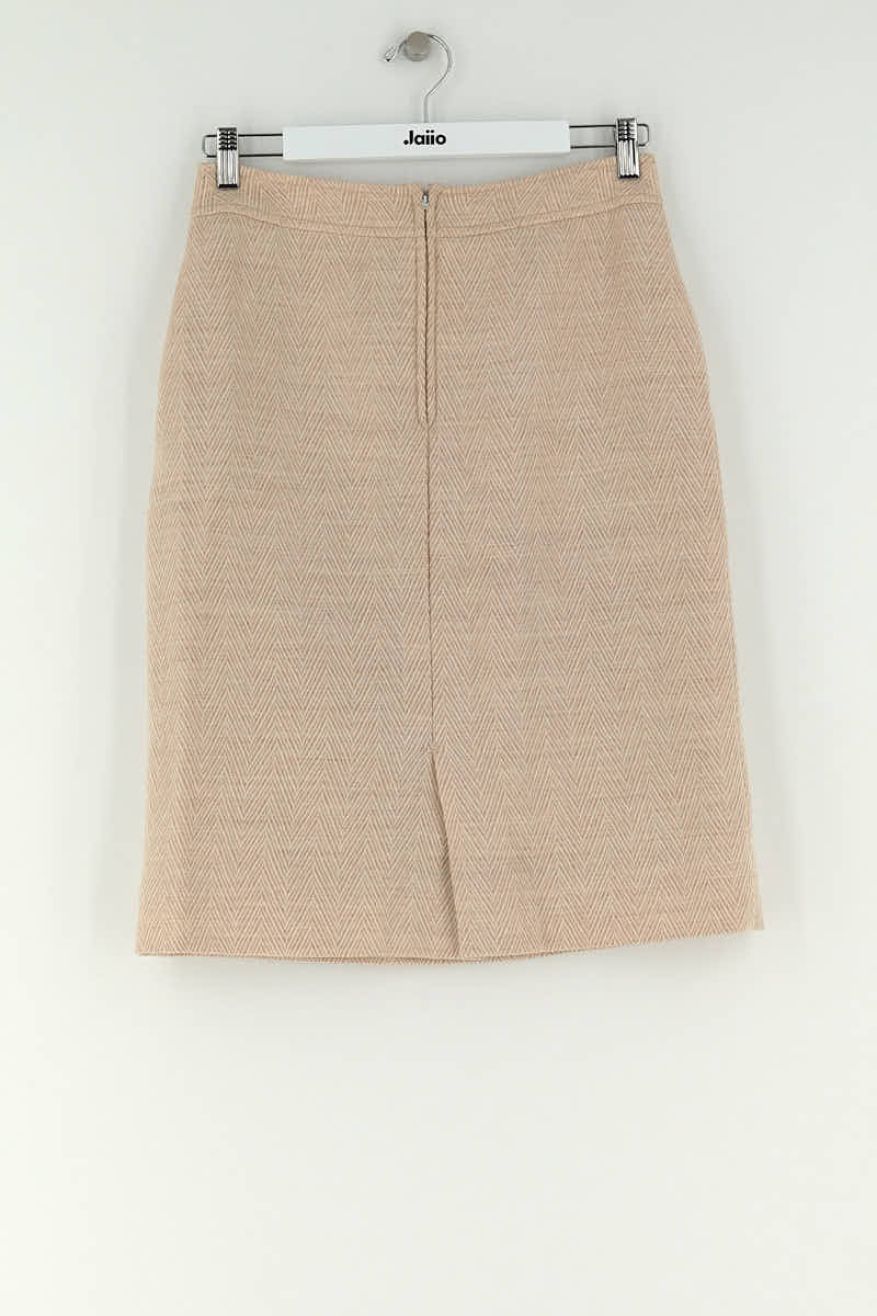 Jupe Celine Beige en Laine