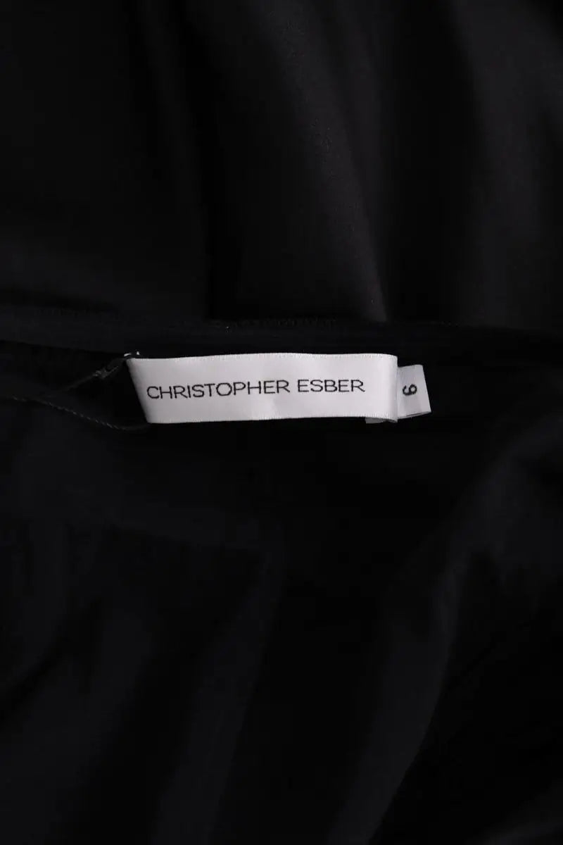 Jupe Christopher Esber Noir en Soie