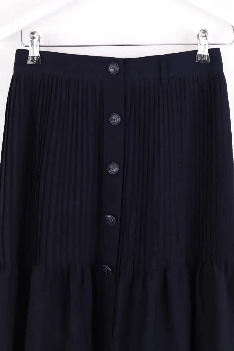Jupe Claudie Pierlot Marine en Synthétique