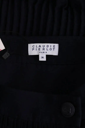 Jupe Claudie Pierlot Marine en Synthétique