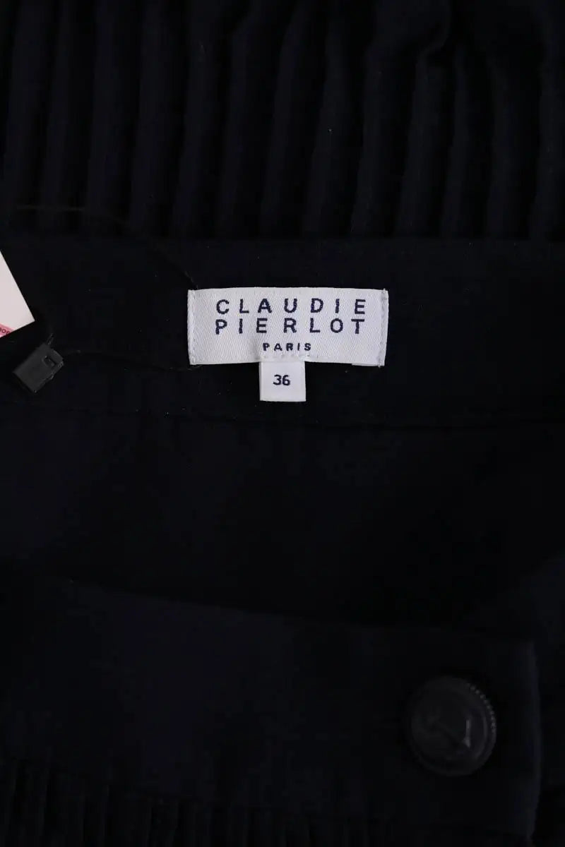 Jupe Claudie Pierlot Marine en Synthétique