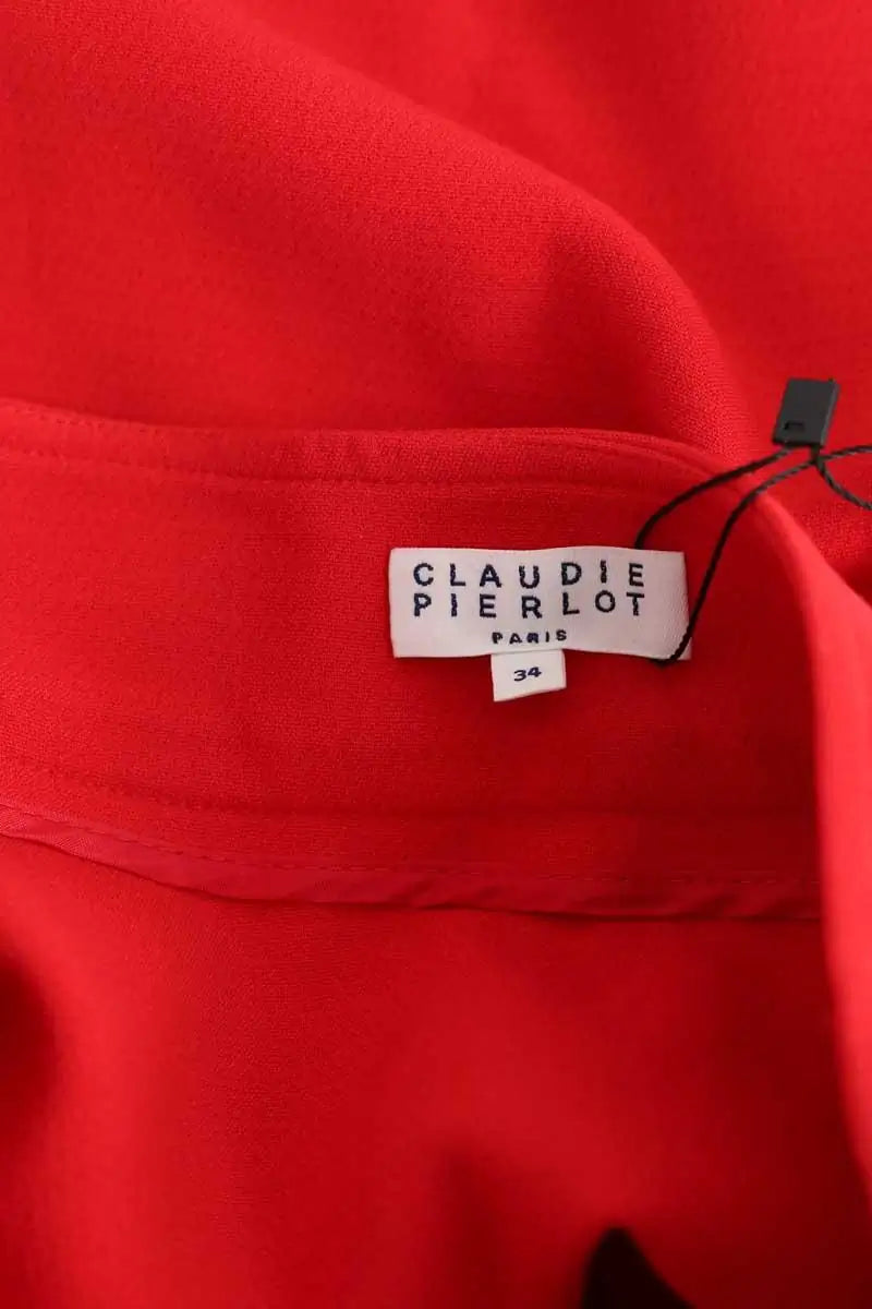 Jupe Claudie Pierlot Rouge en Polyester