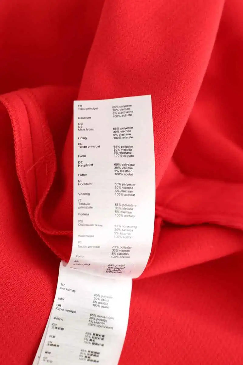 Jupe Claudie Pierlot Rouge en Polyester
