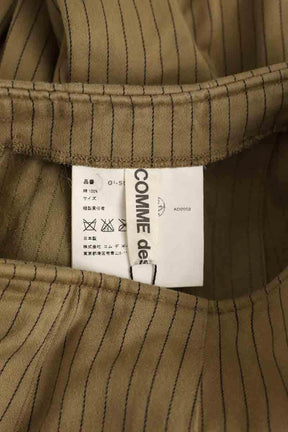 Jupe Comme Des Garçons Camel en Coton