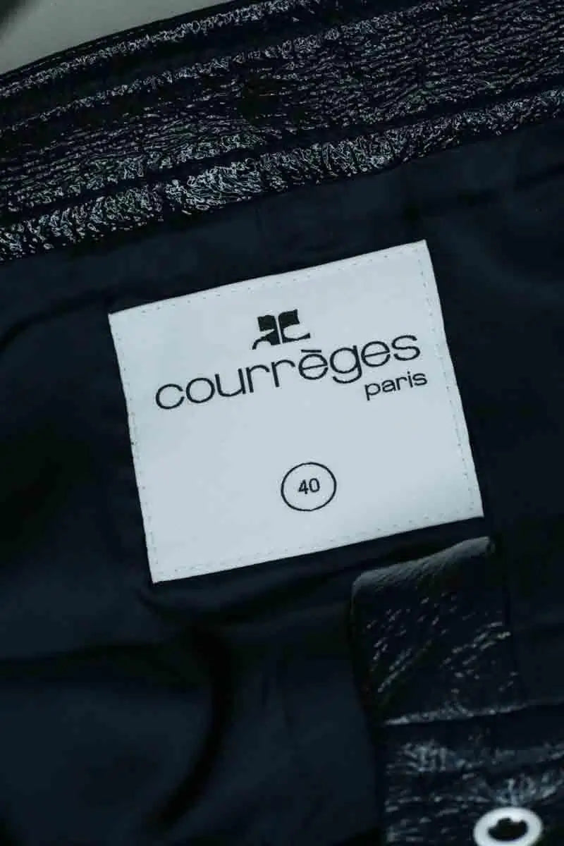 Jupe Courrèges Marine en Coton