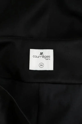 Jupe Courrèges Noir en Synthétique