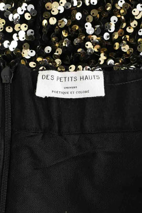 Jupe Des Petits Hauts Doré en Polyester