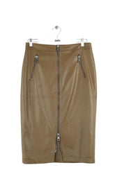 Jupe Essentiel Antwerp Kaki en Viscose, taille L - Seconde Main