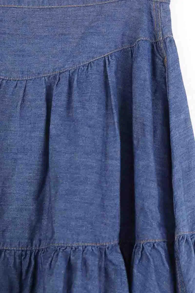 Jupe Fendi Bleu en Coton