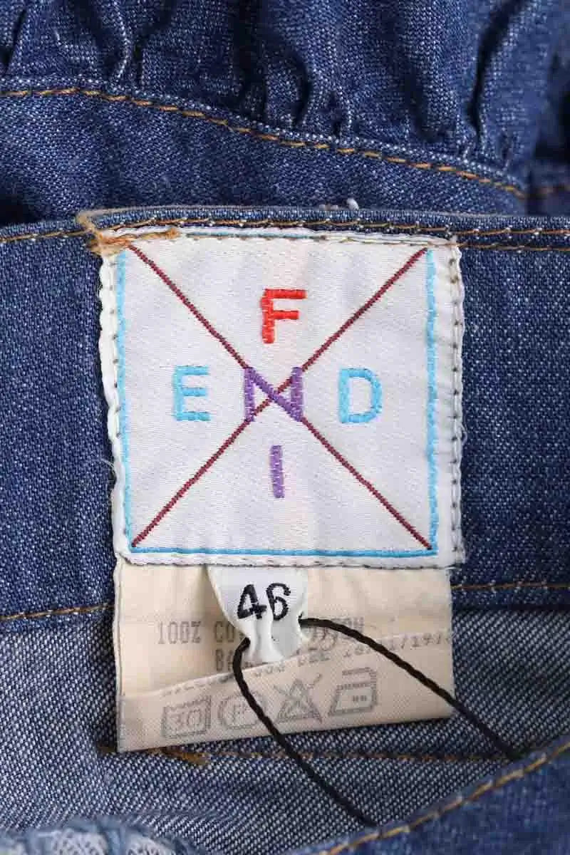 Jupe Fendi Bleu en Coton