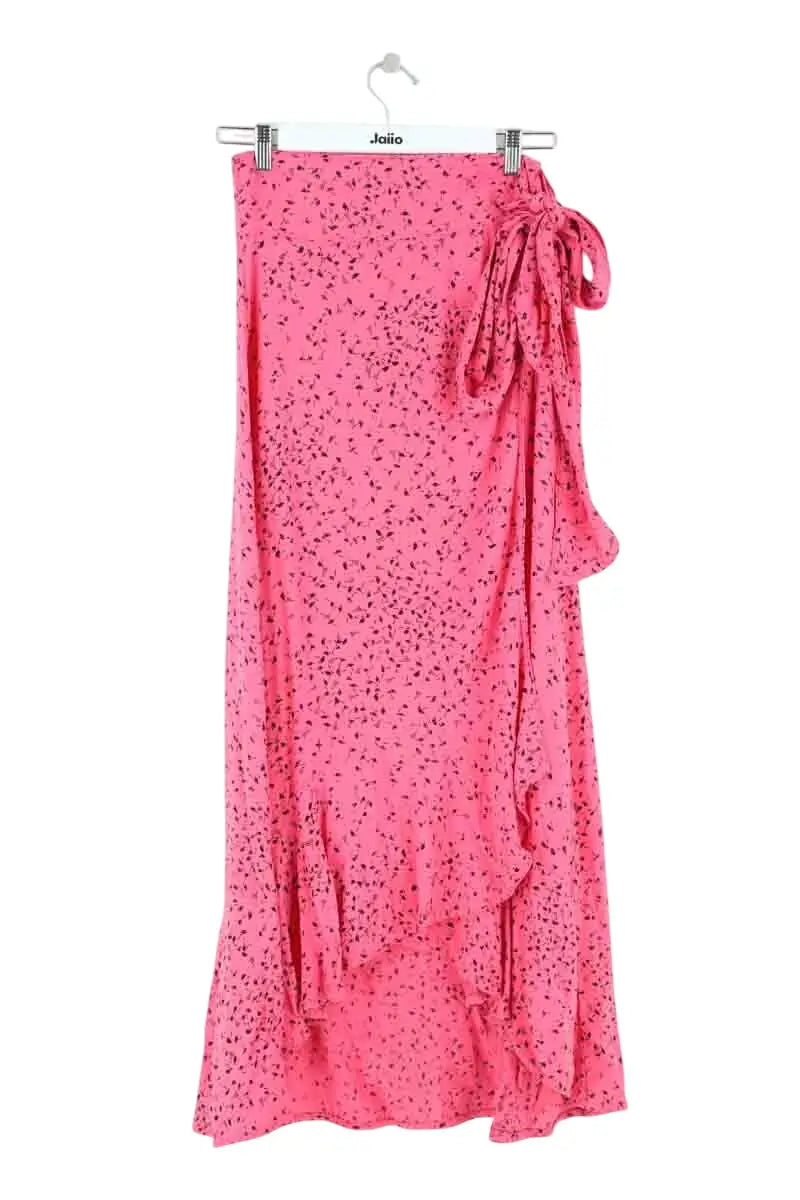 Jupe Ganni Rose en Viscose, taille S - Seconde Main