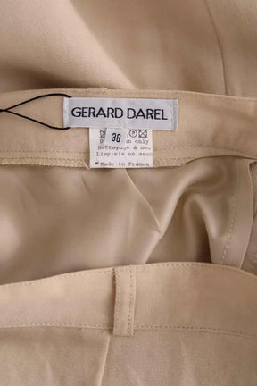 Jupe Gerard Darel Beige en Lin
