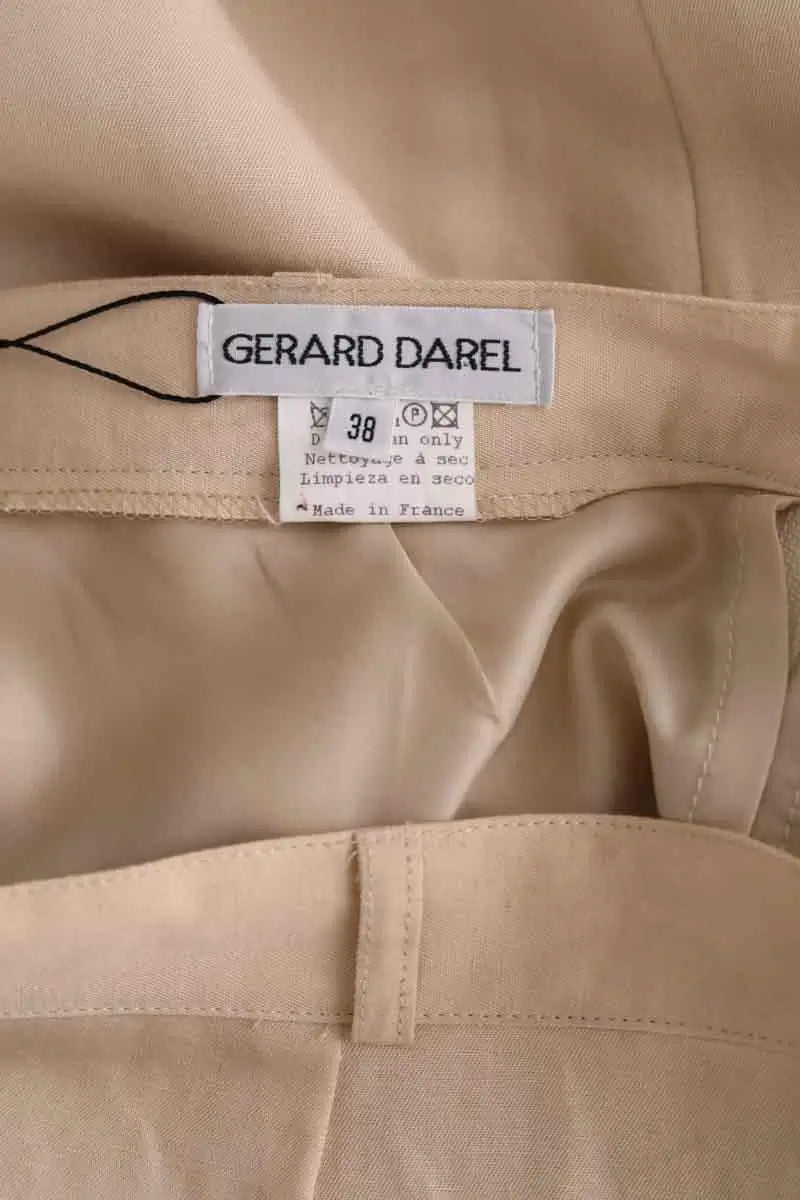 Jupe Gerard Darel Beige en Lin