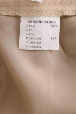 Jupe Gerard Darel Beige en Lin