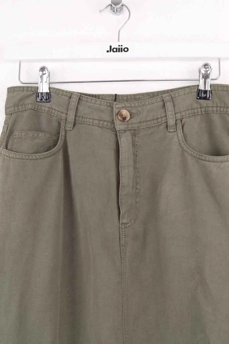 Jupe Gerard Darel Kaki en Synthétique