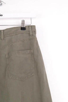 Jupe Gerard Darel Kaki en Synthétique