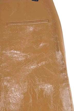 Jupe Gucci Camel en Synthétique