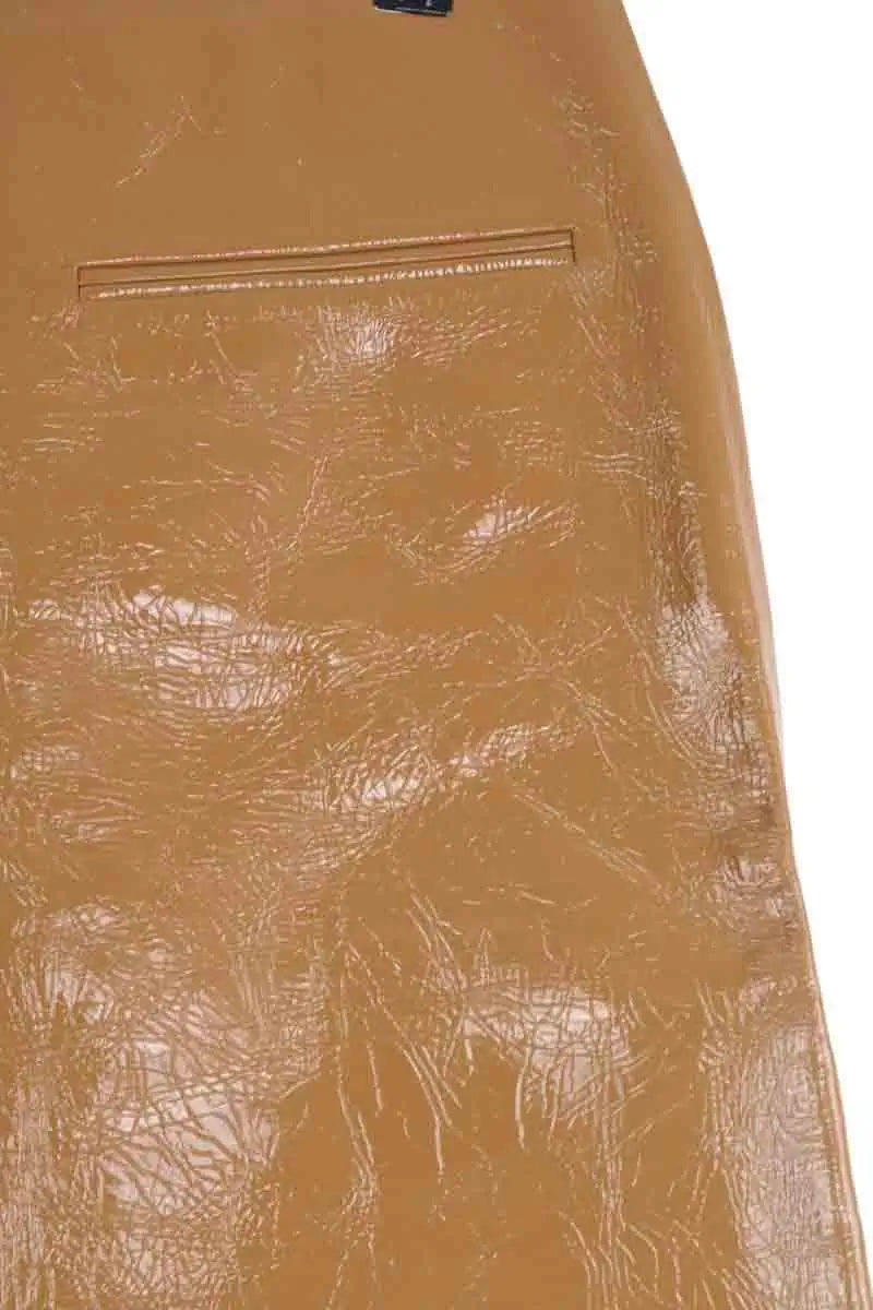 Jupe Gucci Camel en Synthétique