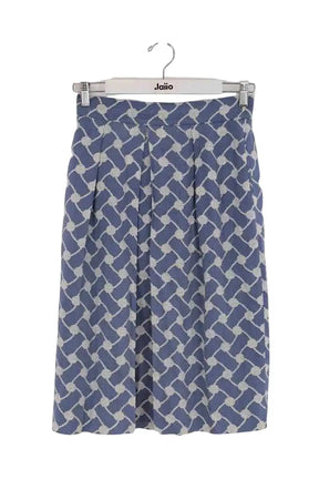 Jupe Hermès Bleu en Lin, taille L - Seconde Main