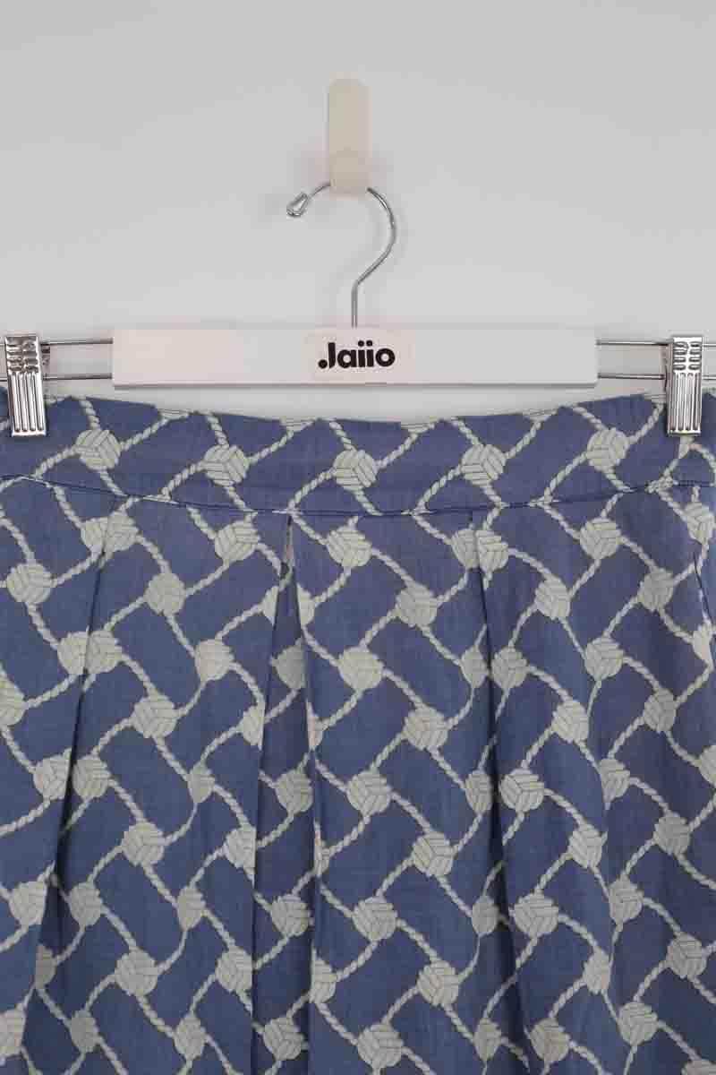 Jupe Hermès Bleu en Lin