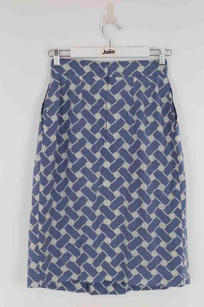 Jupe Hermès Bleu en Lin