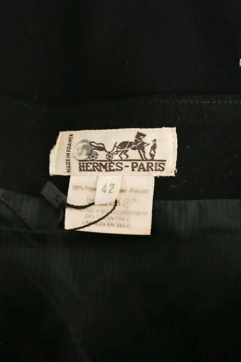 Jupe Hermès Noir en Polyester