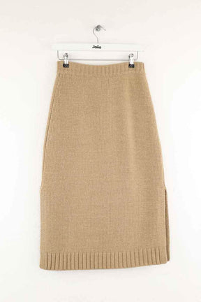 Jupe Ines de la Fressange Damia Beige en Laine