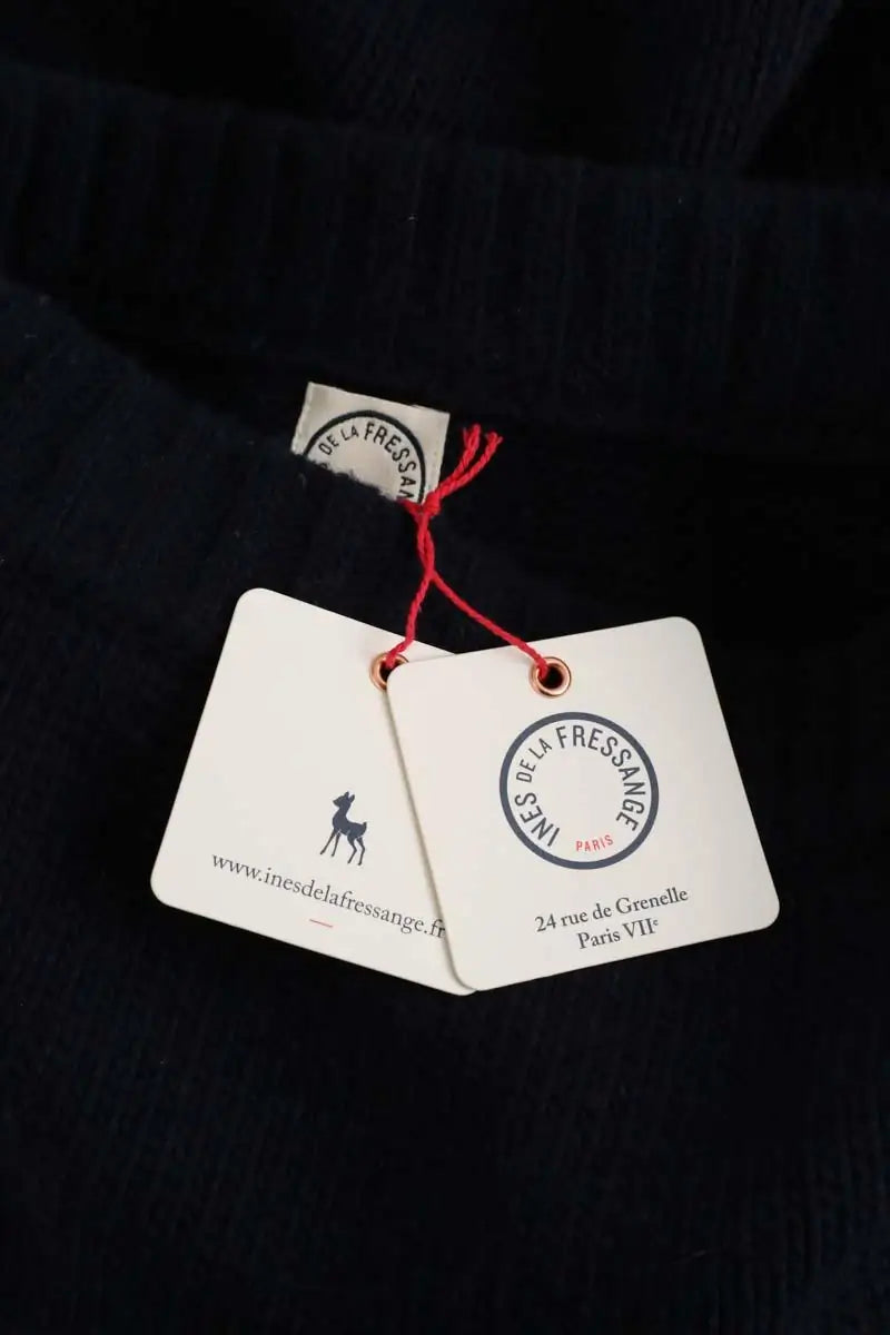 Jupe Ines de la Fressange Damia Bleu en Laine