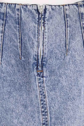 Jupe Iro Bleu en Coton