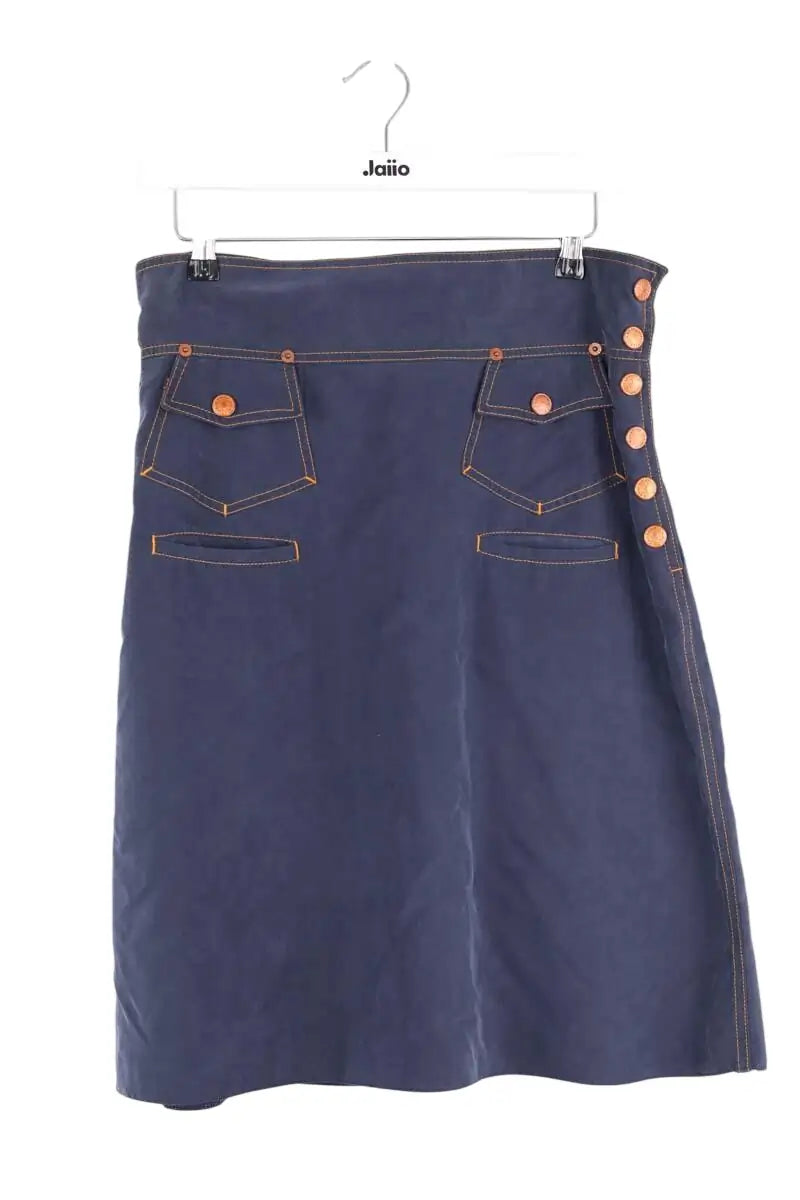 Jupe Jean Paul Gaultier Marine en Synthétique, taille L - Seconde Main