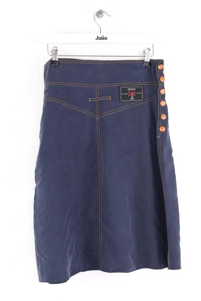 Jupe Jean Paul Gaultier Marine en Synthétique
