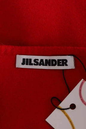 Jupe Jil Sander Rouge en Laine