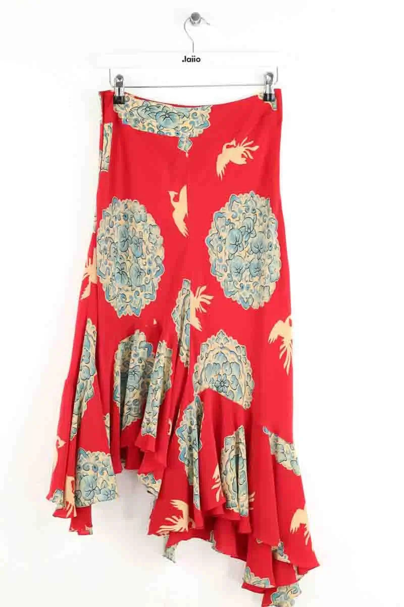 Jupe Kenzo Rouge en Soie