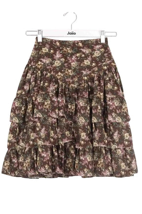 Jupe Louis Vuitton Marron en Synthétique, taille S - Seconde Main
