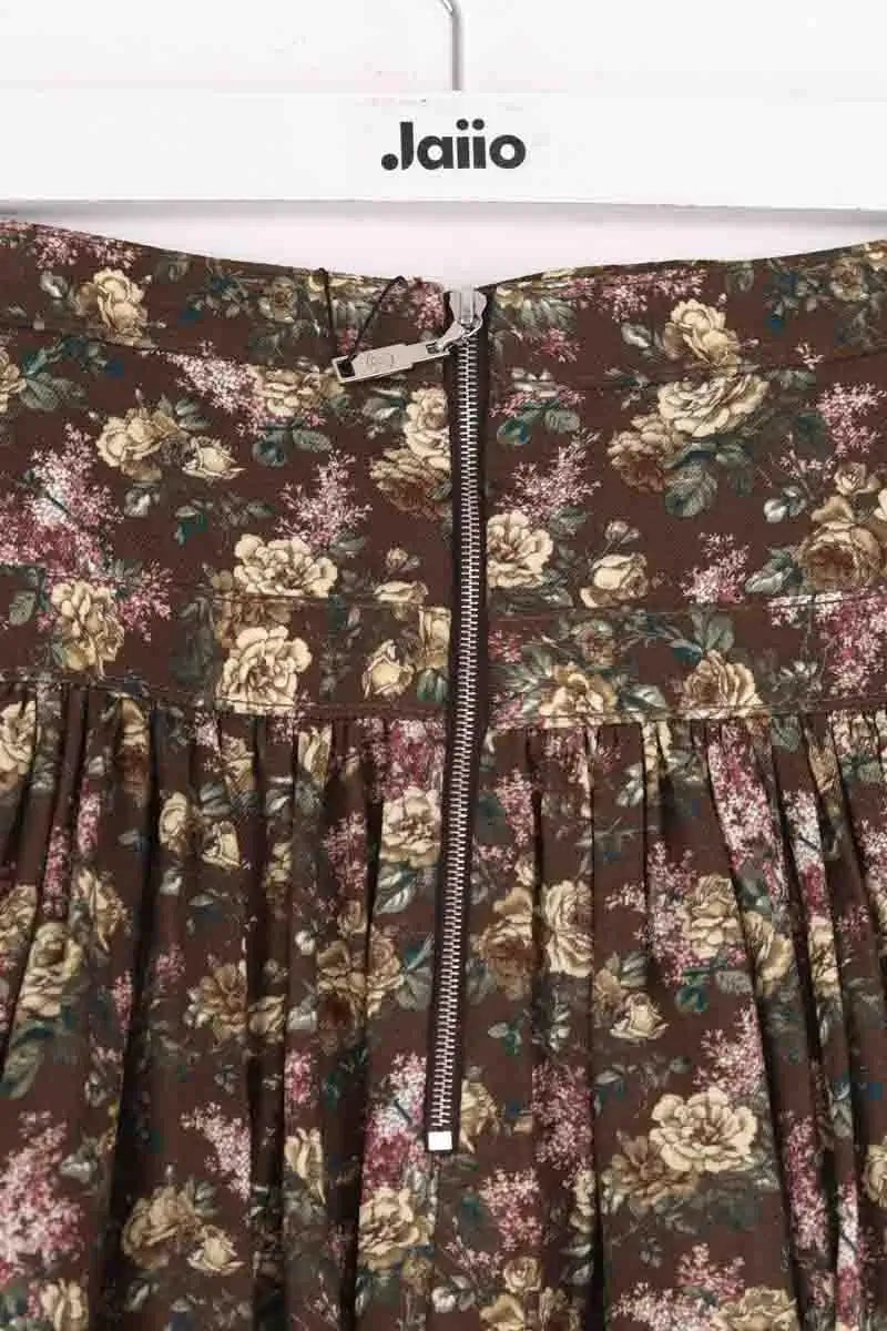 Jupe Louis Vuitton Marron en Synthétique