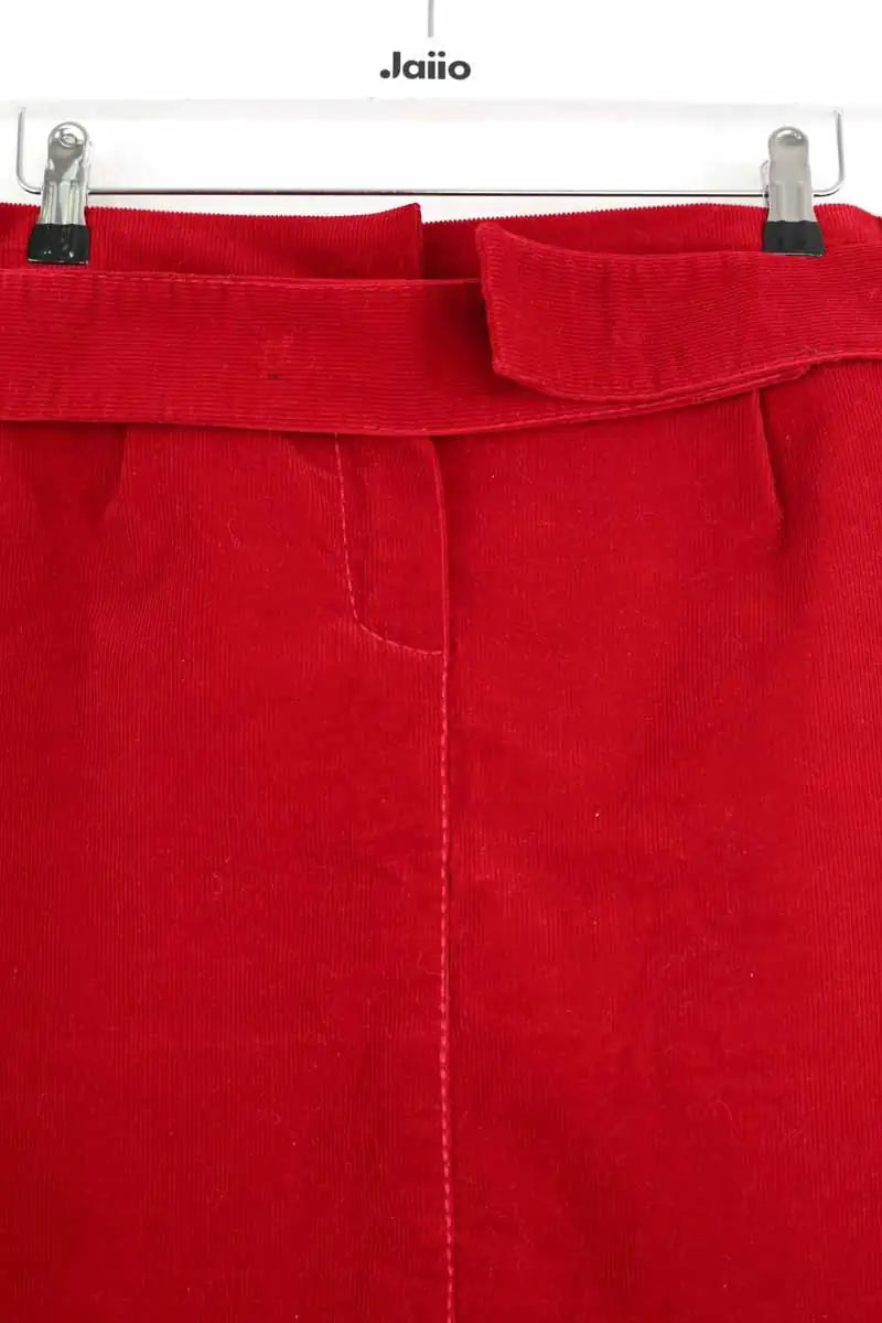 Jupe Louis Vuitton Rouge en Velours