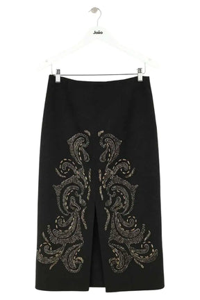 Jupe Luisa Spagnoli Noir en Laine, taille L - Seconde Main