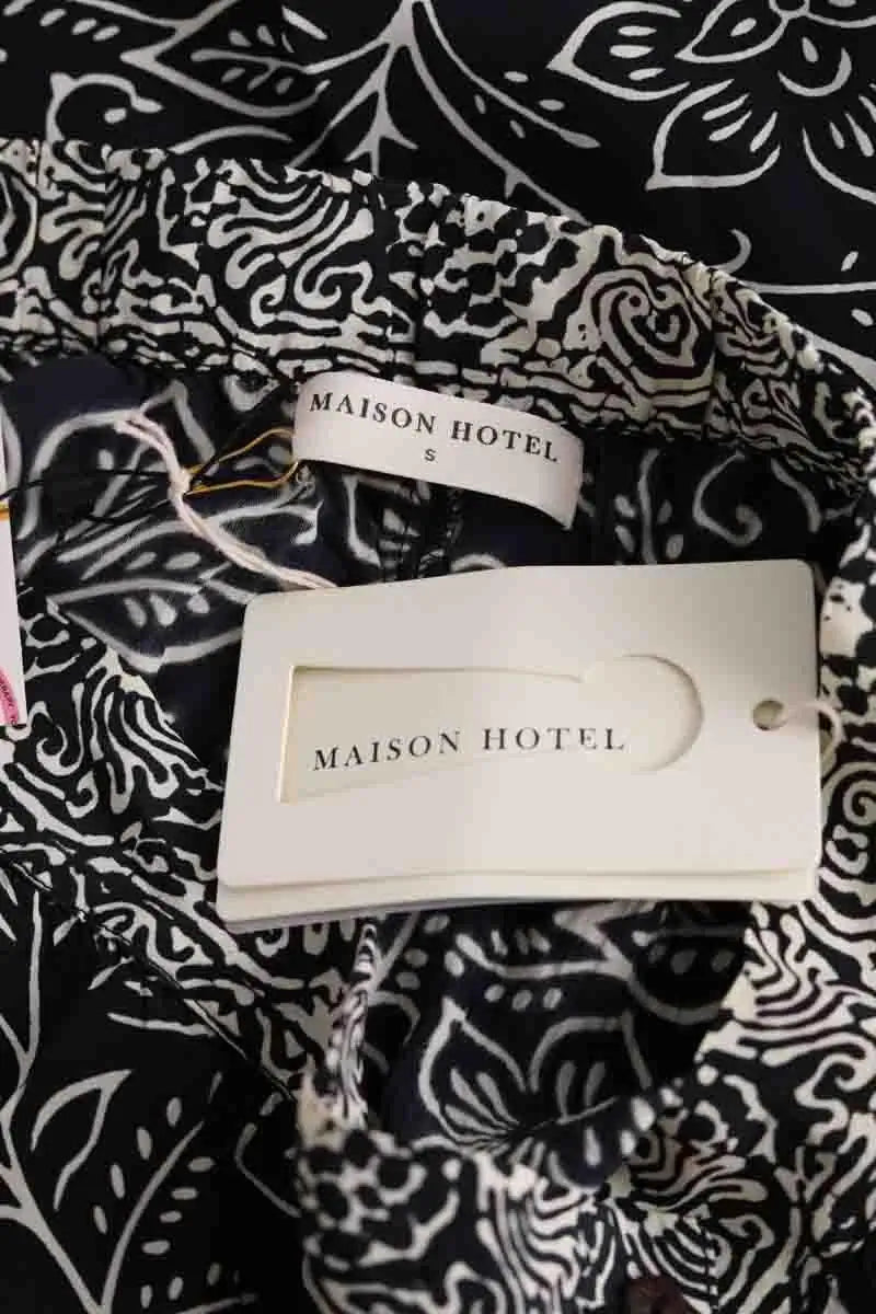Jupe Maison Hotel Eva Noir en Viscose