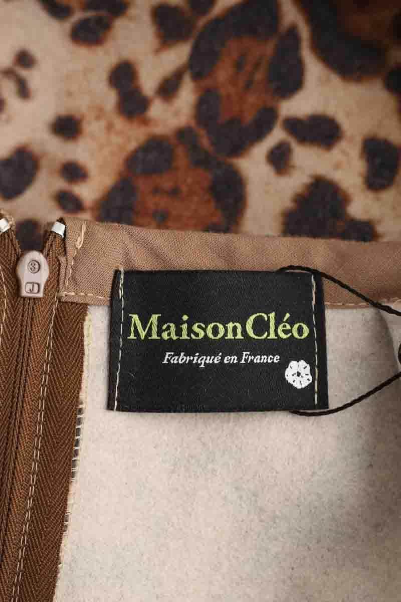 Jupe MaisonCléo Camel en Synthétique