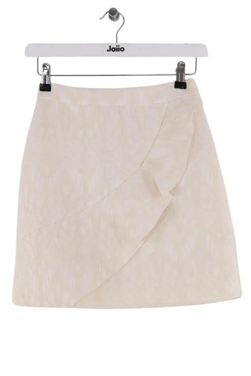 Jupe Maje Beige en Synthétique, taille XS - Seconde Main