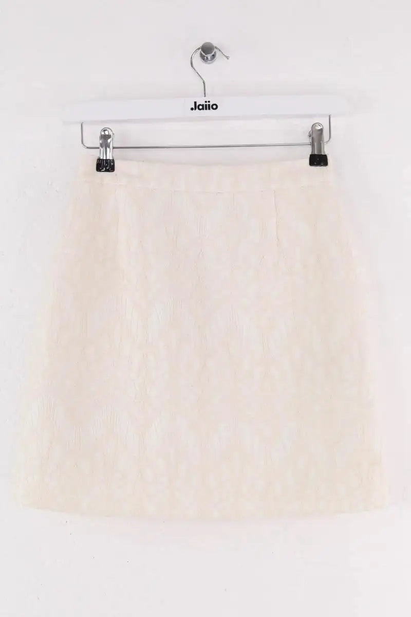 Jupe Maje Beige en Synthétique