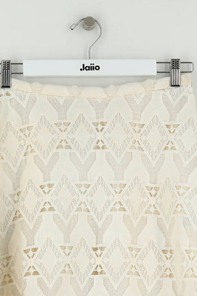 Jupe Maje Blanc en Polyester