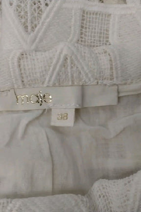 Jupe Maje Blanc en Polyester