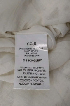 Jupe Maje Blanc en Polyester